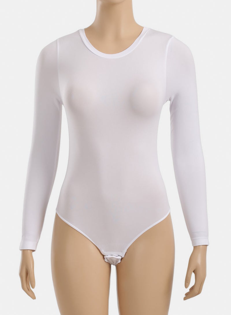 Carina Long Sleeve Round Neck Bodysuit - Image 2